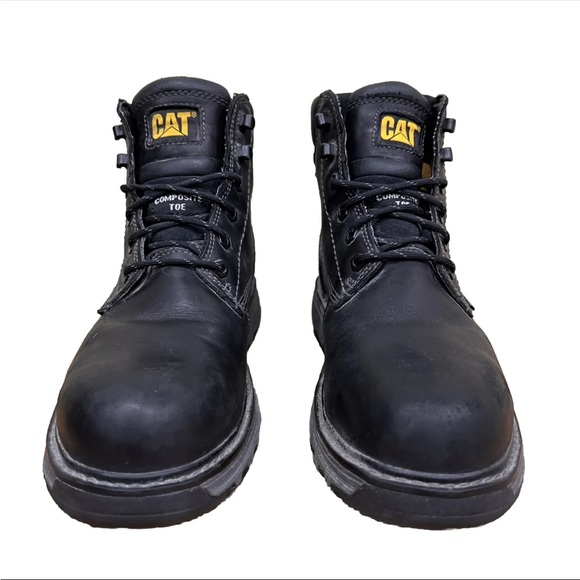 Caterpillar Mens Precision Comp Toe Waterproof Work & Safety Boots Black 9 Wide - Picture 2 of 10